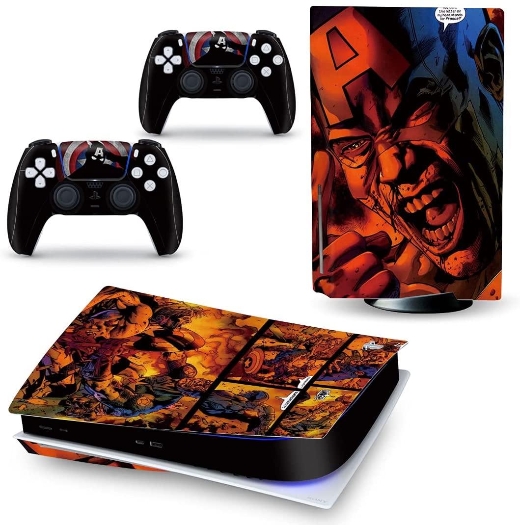 Mmoptop PS5 Skin Venom for Playstation 5 Disc Edition with Console and Dualsense Controller Full Set - JOY2ESpree