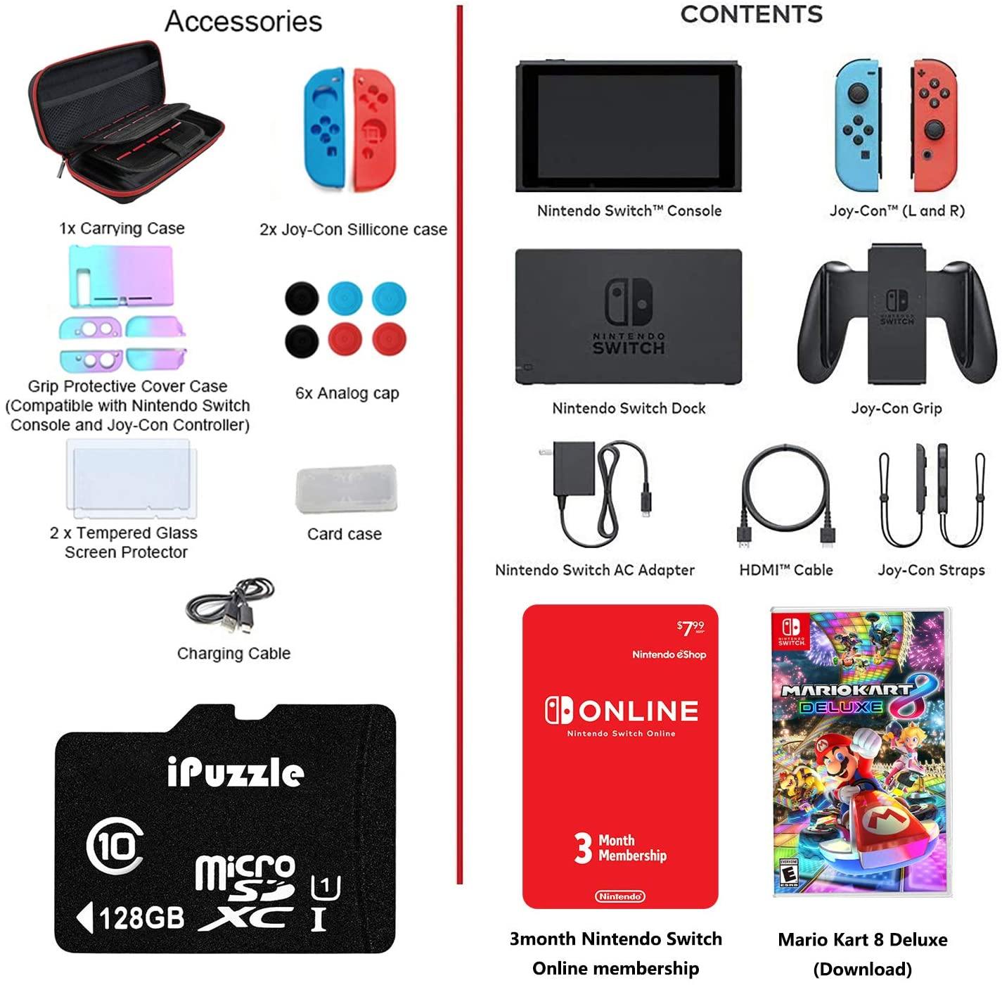 Nintendo Switch with Neon Blue and Neon Red Joy-Con - JOY2ESpree