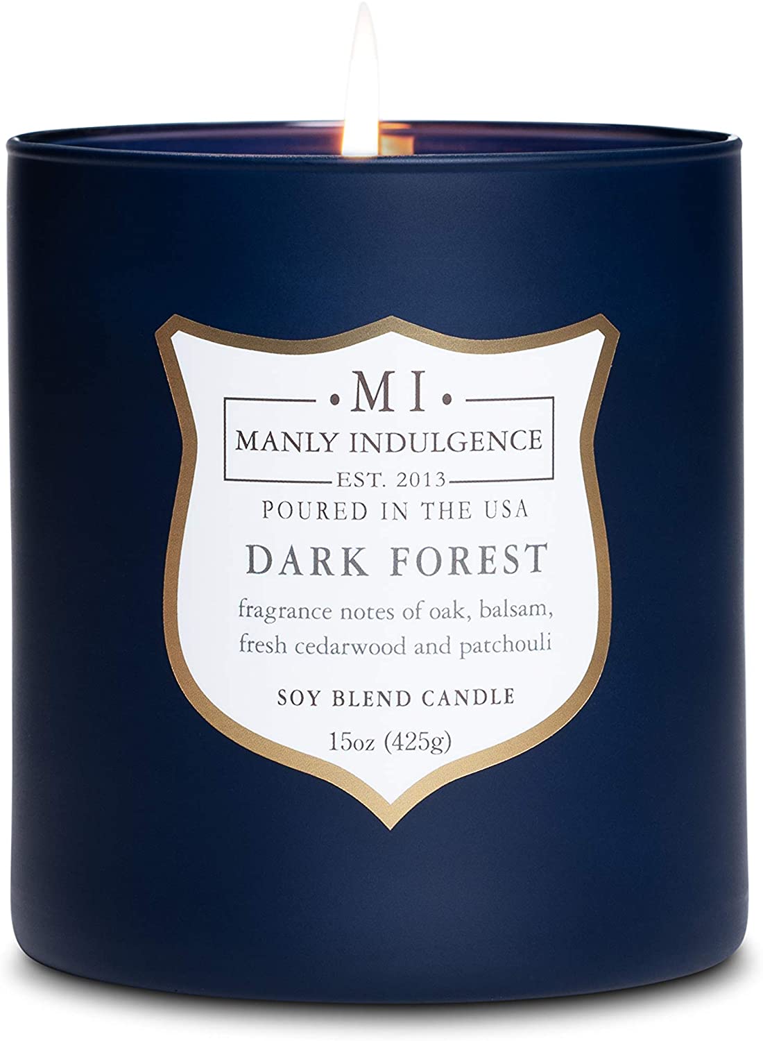 Manly Indulgence Sea Salt & Ginger Scented Jar Candle, 15 Oz, White