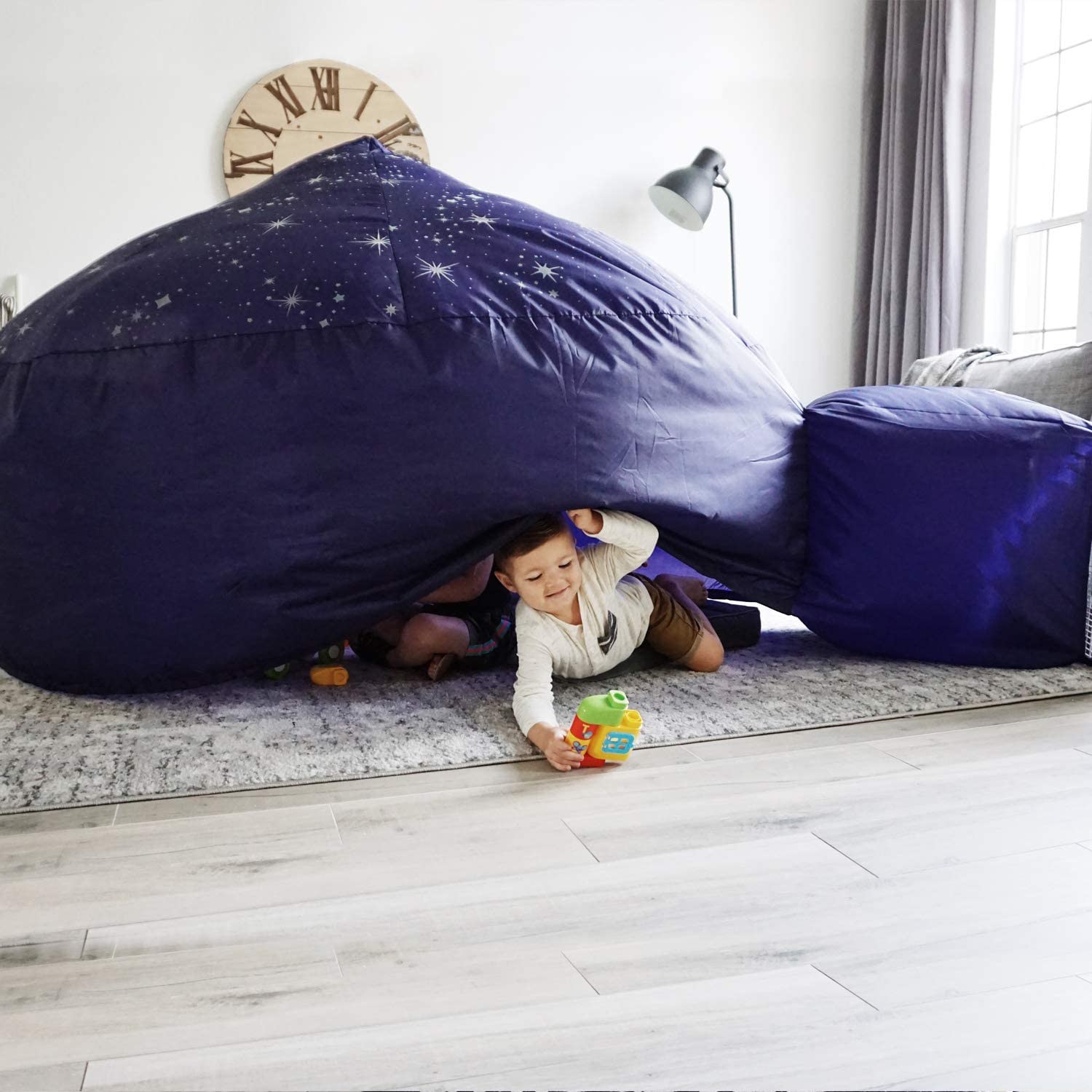 The Original AirFort Build A Fort in 30 Seconds, Inflatable Fort for Kids (Ocean Camo)