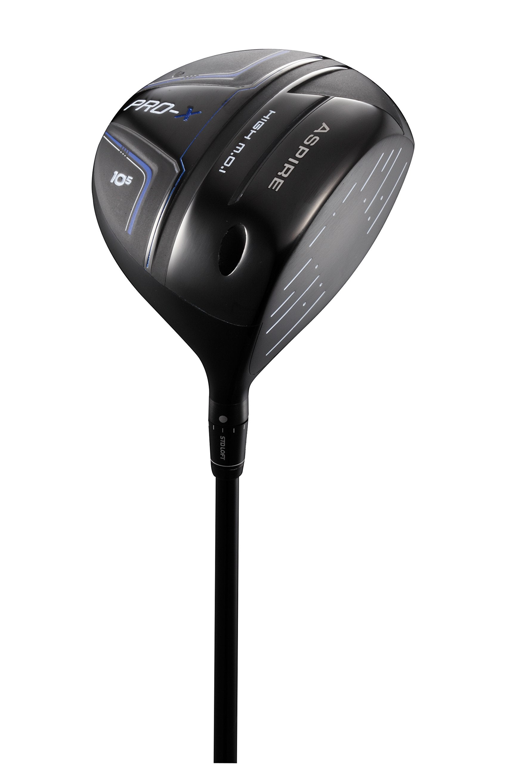 Aspire Pro-X Men's Titanium Face Adjustable 460cc Golf Driver Right Hand - Regular OR Stiff Flex Graphite - JOY2ESpree