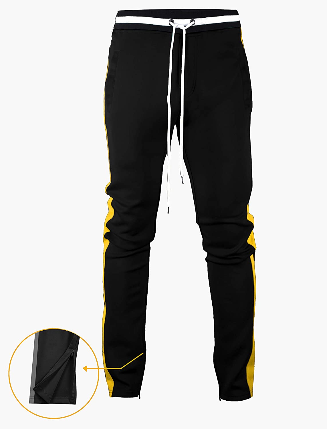 Screenshotbrand Mens Hip Hop Premium Slim Fit Track Pants