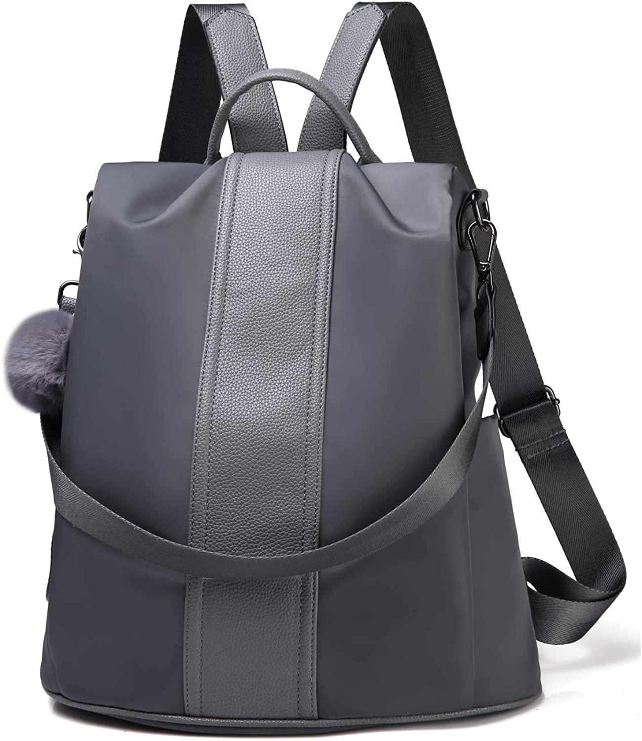 Women Backpack Purse Waterproof Nylon Anti-theft Rucksack Lightweight Shoulder Bag