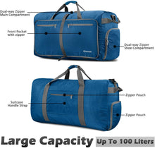 
                        
                          画像をギャラリービューアに読み込む, Gonex 150L Travel Duffel Bag Foldable Extra Large Duffle Bag XL Heavy Duty for Men Women for Luggage Shopping Gray
                        
                      