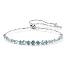 
                        
                          Muat gambar ke penampil Galeri, SWAROVSKI Women's Emily Bracelet Collection, Rhodium Finish, Blue Crystals - JOY2ESpree
                        
                      