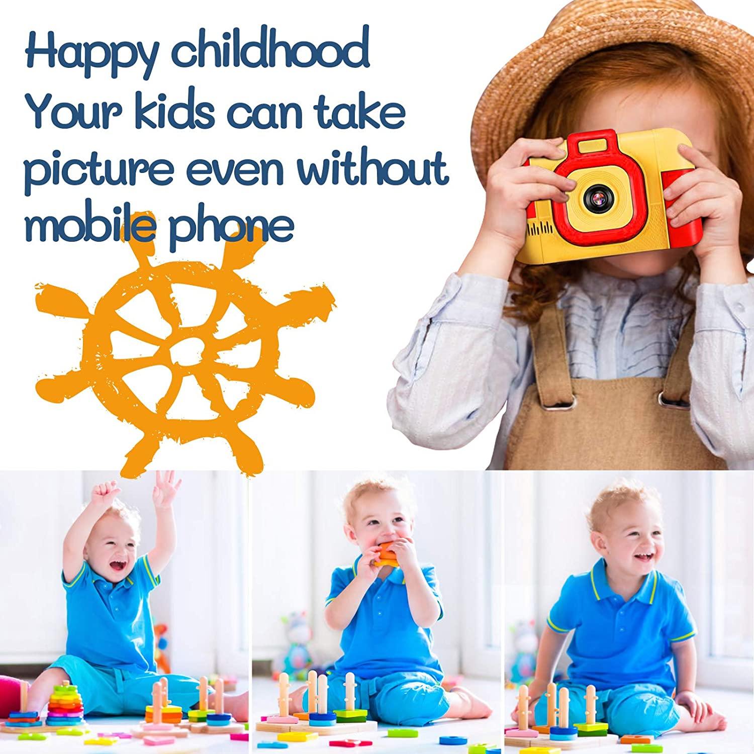 Camera for Kids Digital Camera Kids Selfie Toddler Camera for Boys Age 6-8 - JOY2ESpree