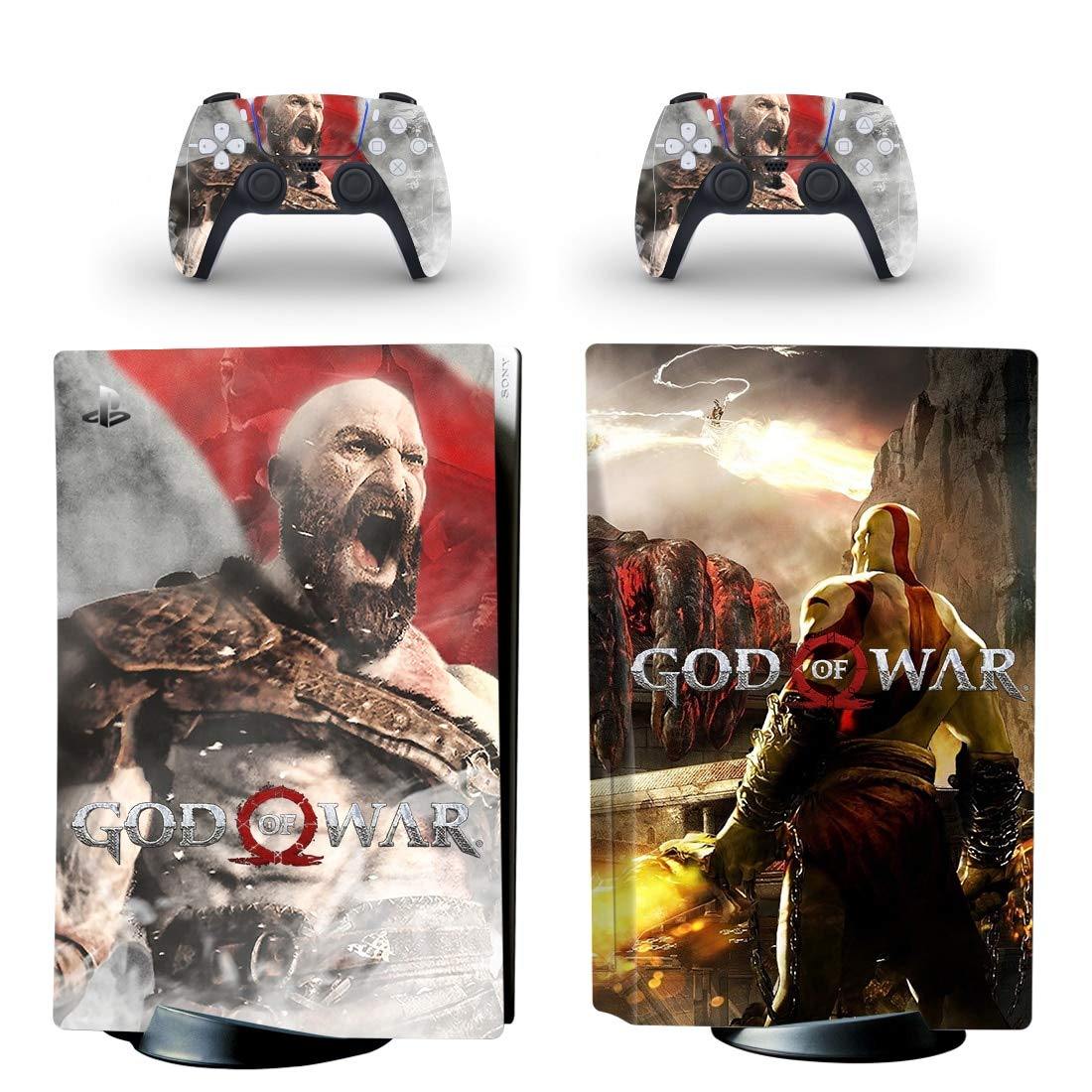 God of War PS5 Standard Disc Skin Sticker Decal Cover for Playstation 5 Console Controller PS5 Skin Sticker Vinyl-Yspf0803 - JOY2ESpree