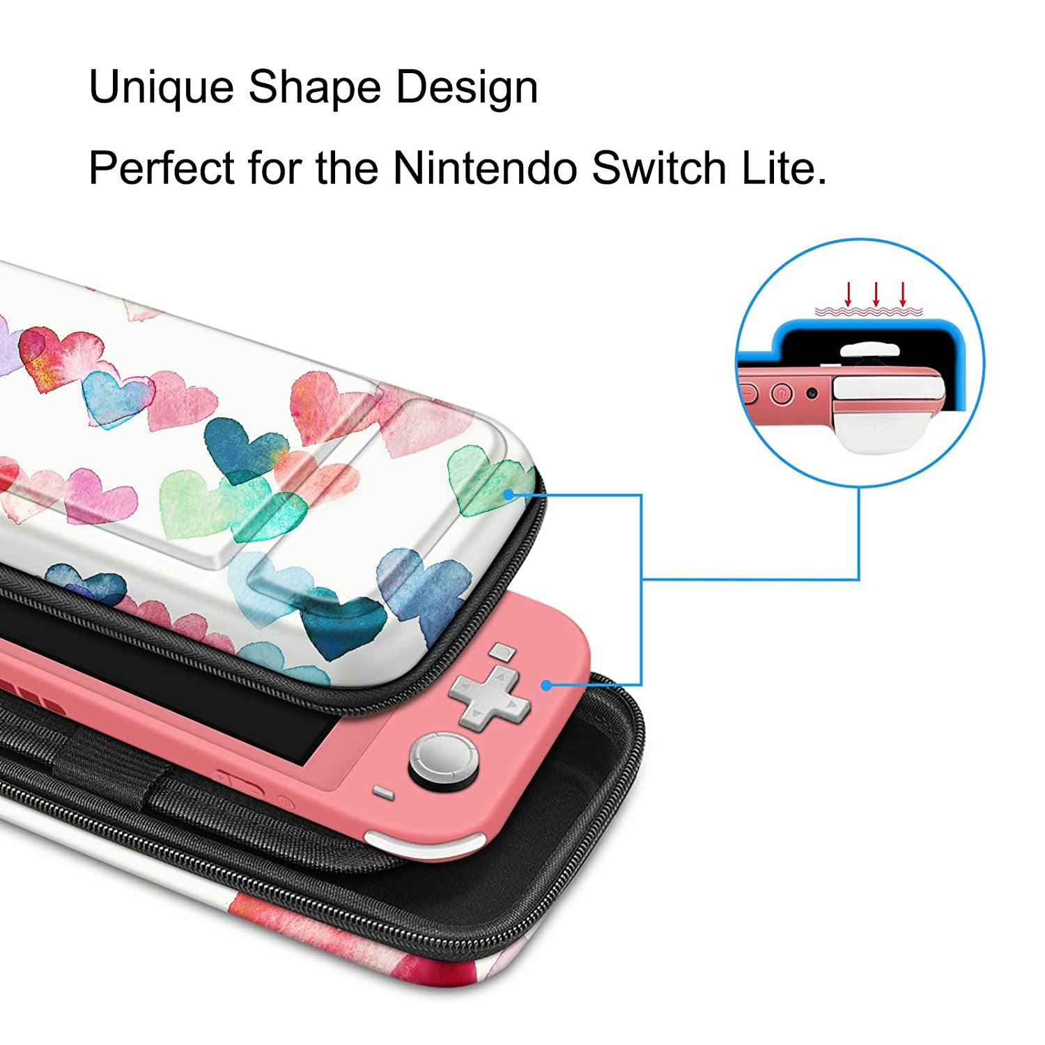 Fintie Carry Case for Nintendo Switch Lite 2019 - [Shockproof] Hard Shell Protective Cover Bag with 15 Game Card/2 Micro SD Card Slots - JOY2ESpree