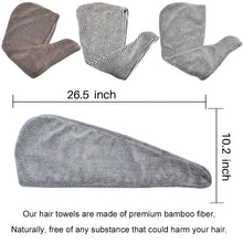 
                        
                          Load image into Gallery viewer, Vinker 3 Pack Hair Towel Wrap, Microfiber Quick Drying Hair Towels, Bath Dryer Caps, Bath Hair Drying Towel, Quick Dryer Hat for Women Girls
                        
                      