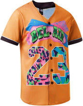 
                        
                          Muat gambar ke penampil Galeri, MOLPE 90s Hip Hop Clothing for Men and Women, Unisex Bel Air 23 Baseball Jersey, Mens Printed Urban Shirts for Party
                        
                      