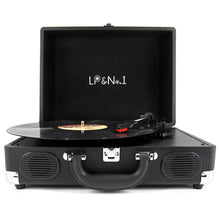 
                        
                          Muat gambar ke penampil Galeri, LP&amp;No.1 Portable Suitcase Turntable with Stereo Speaker,3 Speeds Belt-Drive Vinyl Record Player Black - JOY2ESpree
                        
                      