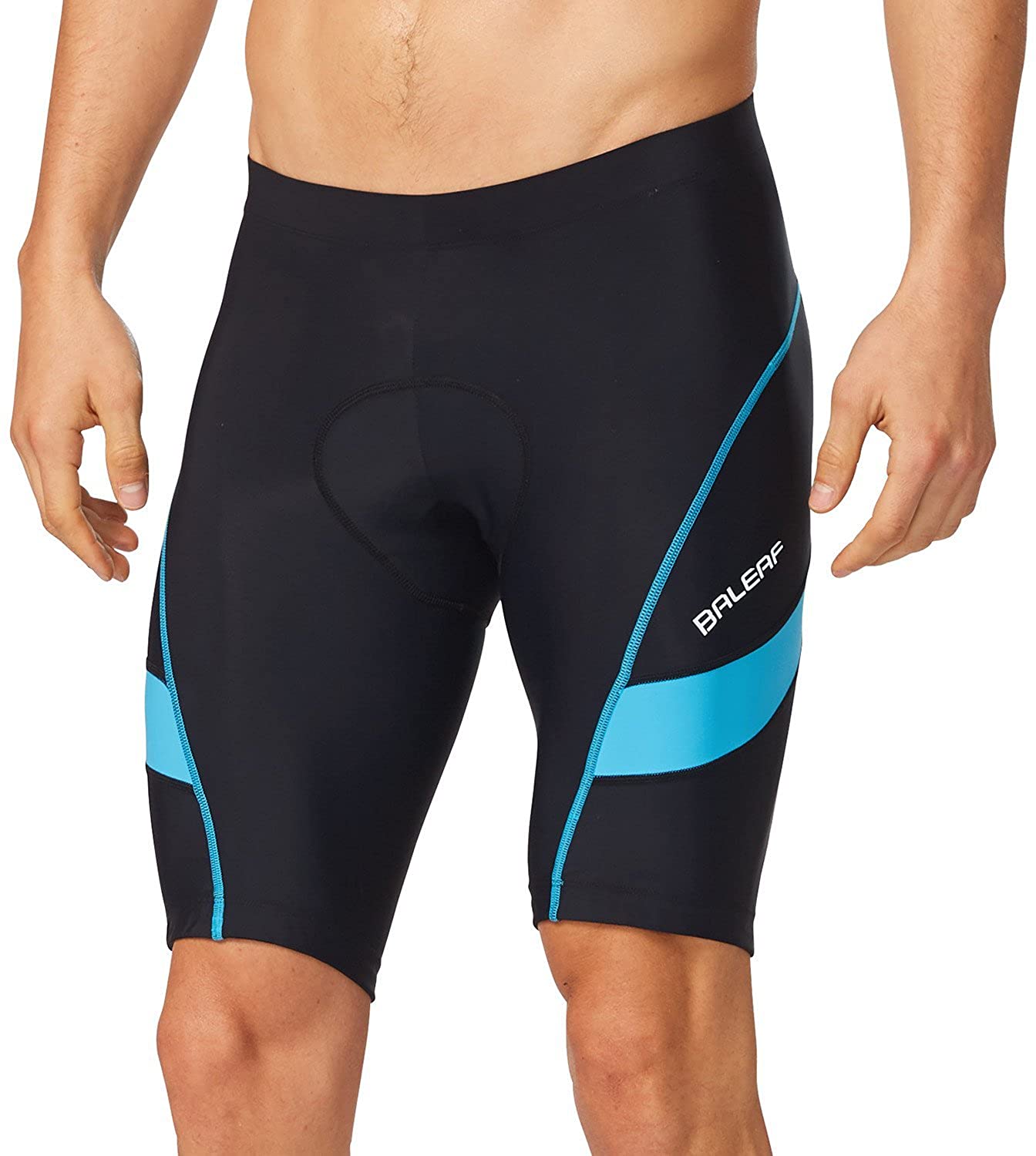 BALEAF Men's Bike Shorts Padded Cycling Bicycle Road Bike Tights Biker Pockets UPF 50+