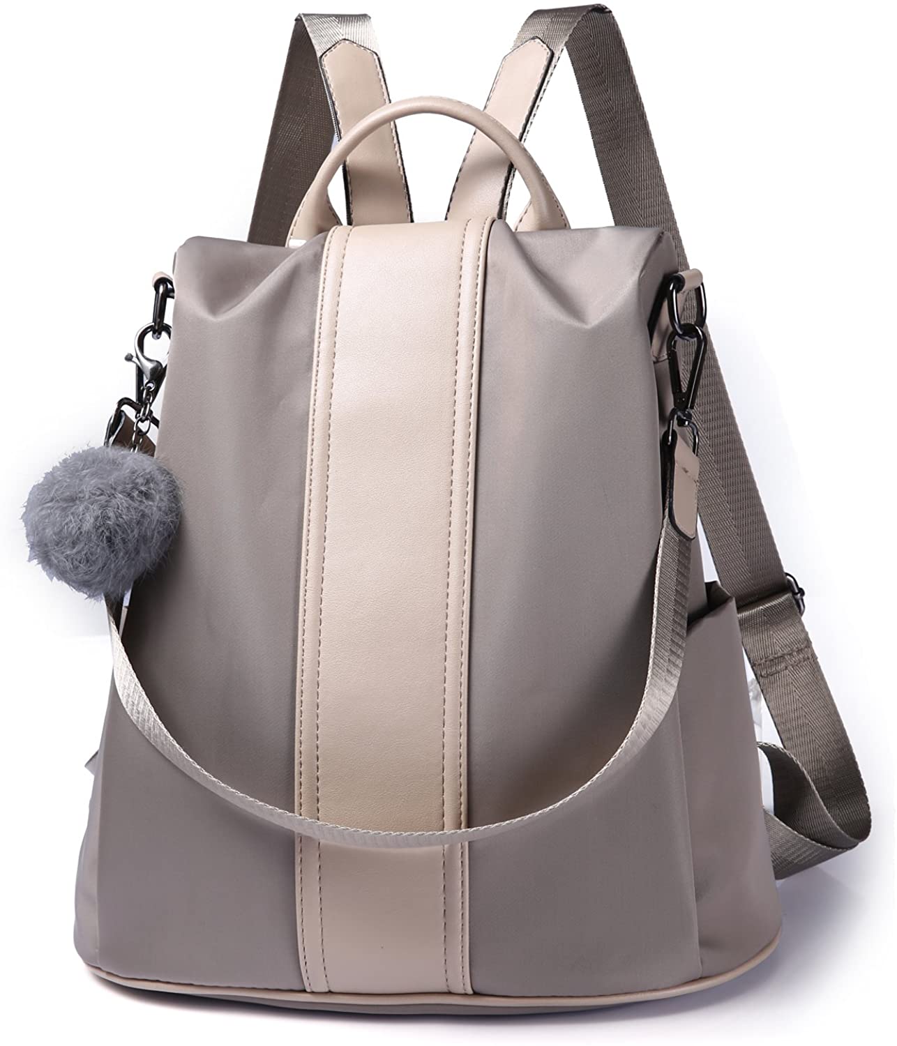 Women Backpack Purse Waterproof Nylon Anti-theft Rucksack Lightweight Shoulder Bag