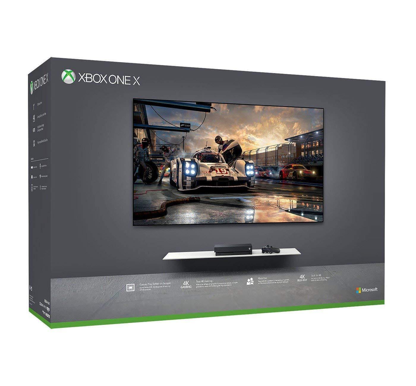 Microsoft Xbox One X 1TB Console with Wireless Controller: Xbox One X Enhanced, HDR, Native 4K, Ultra HD (Renewed) (2017 Model) - JOY2ESpree