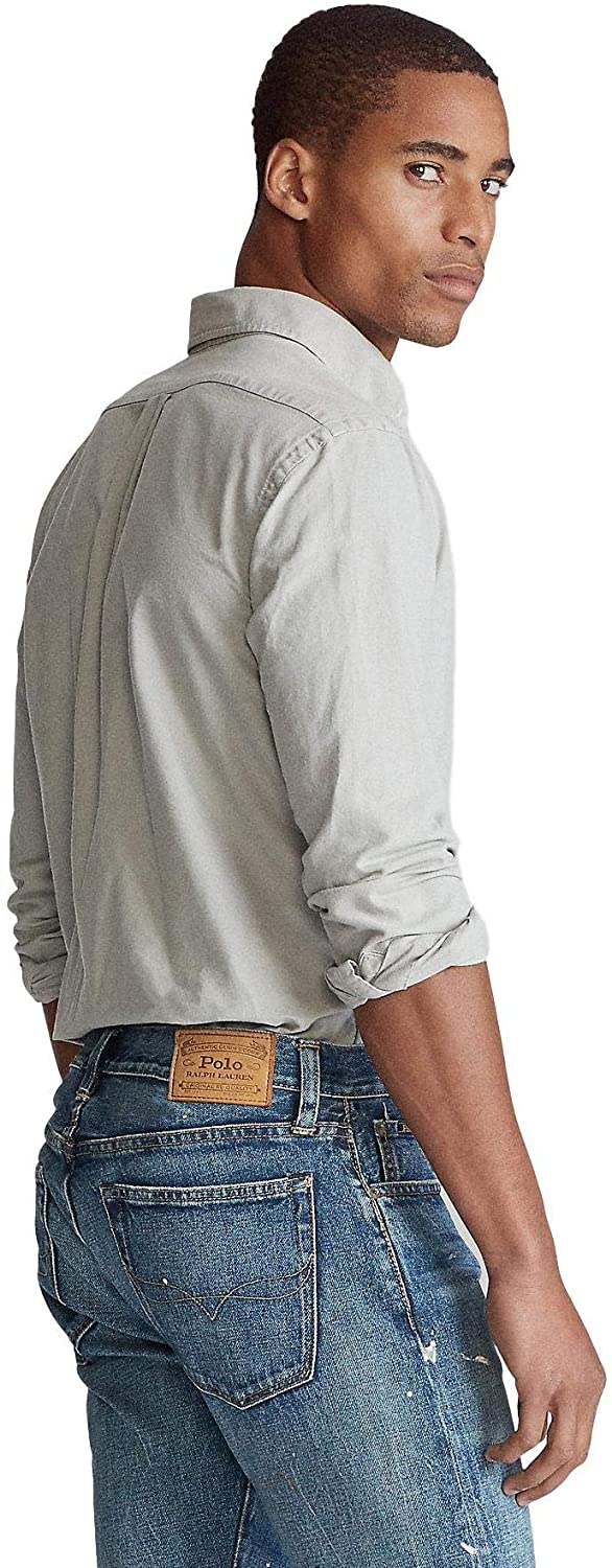 Ralph Lauren Mens Logo Button-Down Dress Shirt