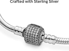 
                        
                          Muat gambar ke penampil Galeri, Pandora Jewelry Moments Sparkling Pave Clasp Snake Chain Cubic Zirconia Bracelet in Sterling Silver - JOY2ESpree
                        
                      