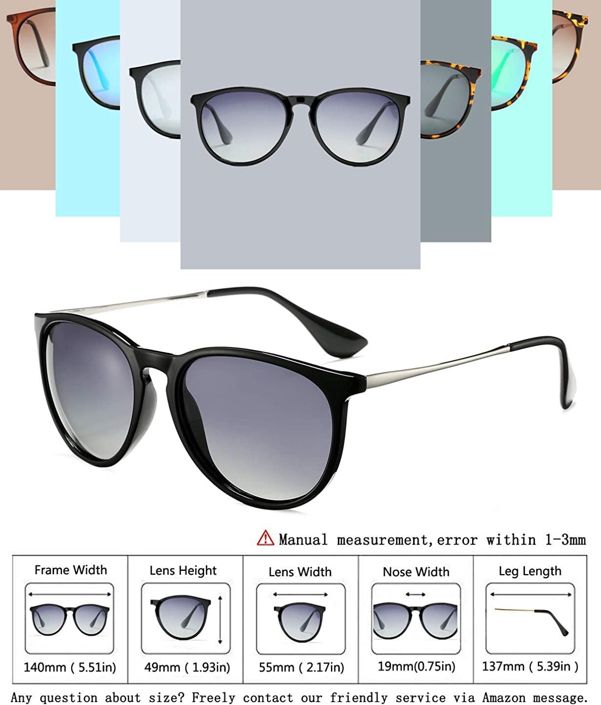 SUNGVG Polarized Sunglasses for Women Classic Round Retro Sun Glasses - JOY2ESpree