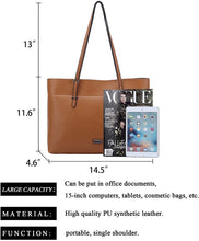 
                        
                          Cargar imagen en el visor de la galería, K.EYRE Women's Soft Faux Leather Tote Bag Purse Handbags Wallet Tote Shoulder Bag Purse Large Capacity
                        
                      
