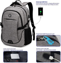 
                        
                          將圖片載入圖庫檢視器 SHRRADOO Durable Anti Theft Laptop Backpack Travel Backpacks Bookbag
                        
                      