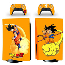 
                        
                          Load image into Gallery viewer, Decal Moments PS5 Standard Disc Console Controllers Full Body Vinyl Skin Sticker Decals for Playstation 5 Console and Controllers Goku Kids - JOY2ESpree
                        
                      