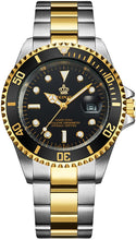 
                        
                          Cargar imagen en el visor de la galería, Mens Luxury Watches Ceramic Bezel Sapphire Glass Luminous Quartz Silver Gold Two Tone Stainless Steel Watch
                        
                      