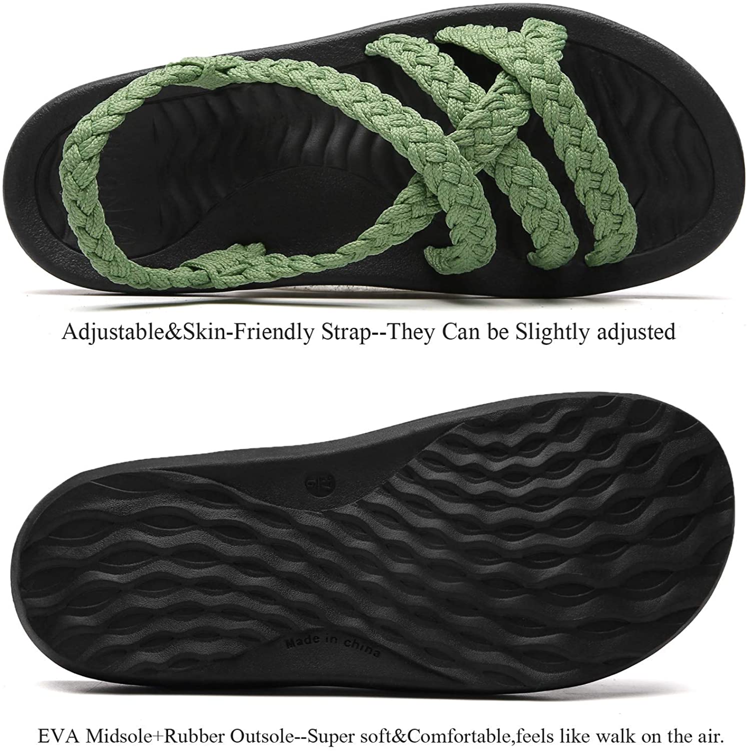 MEGNYA Women's Comfortable Walking Sandals with Arch Support Waterproof for Walking/Hiking/Travel/Wedding/Water Spot/Beach