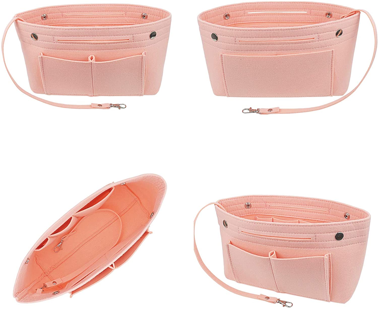 YIICOOLY Felt Tote Handbag Purse Organizer Insert Divider Shaper Bag in Bag