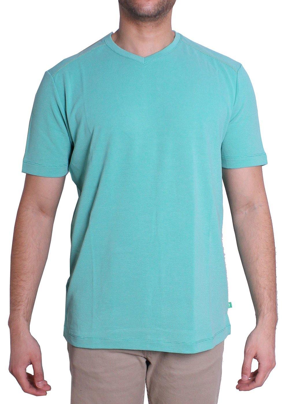 Tommy Bahama Pebble Shore V-Neck Tee in Gulf Shore, XL - JOY2ESpree