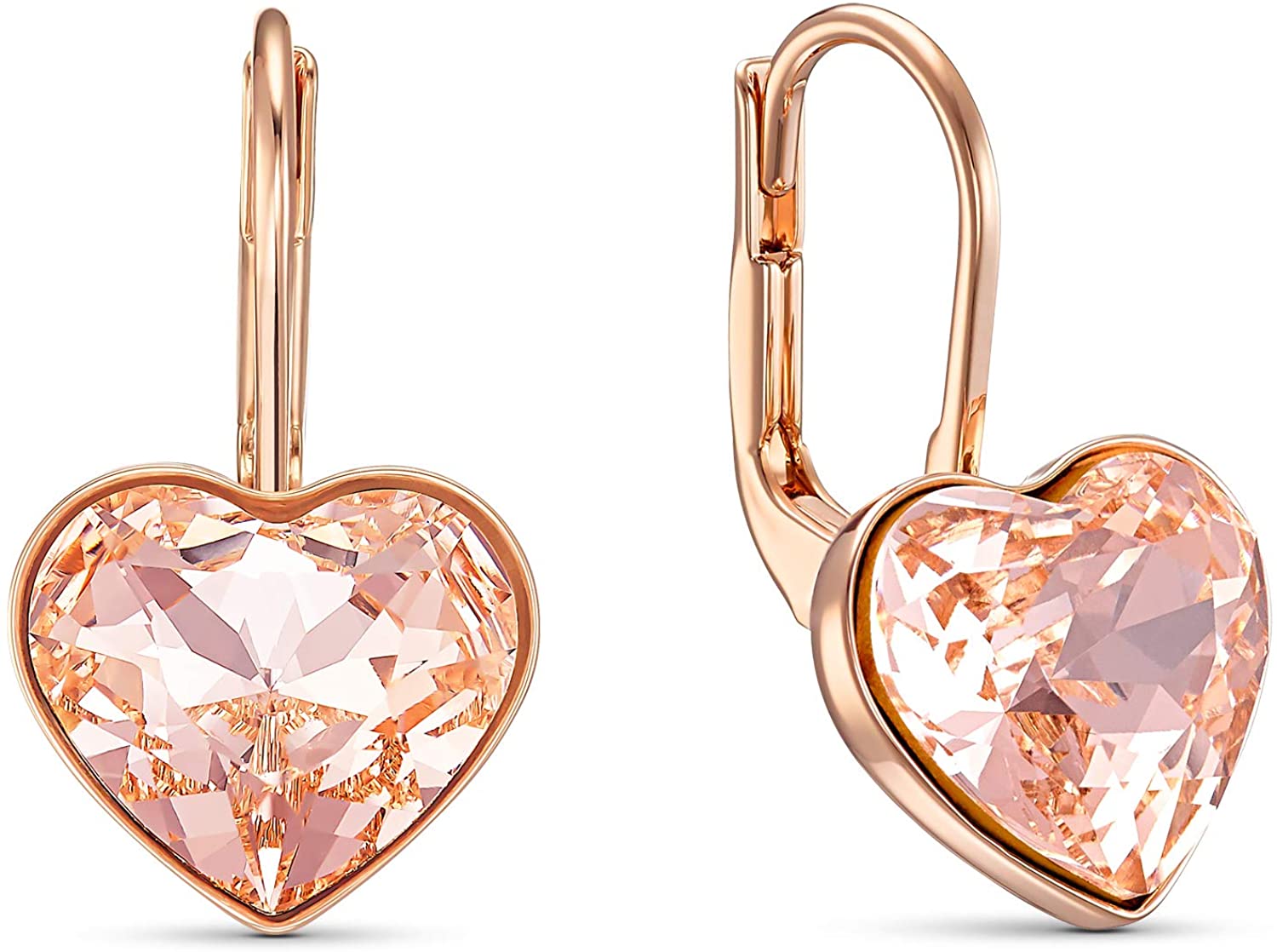 SWAROVSKI Women's Bella Earrings Collection, Pink Crystals, Clear Crystals - JOY2ESpree