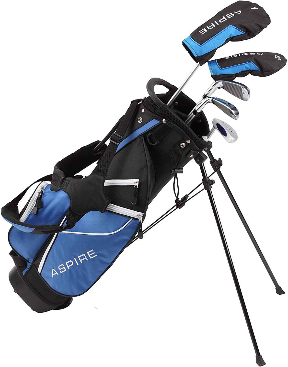 Aspire Junior Plus Complete Golf Club Set for Children, Kids - 5 Age Groups Boys and Girls - Right Hand - JOY2ESpree