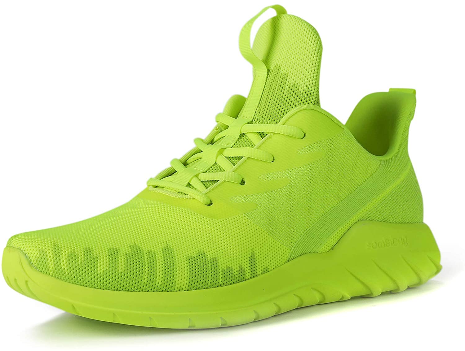 Soulsfeng Mens Running Shoes Mesh Breathable Lightweight Cushioning Training Athletic Sneakers