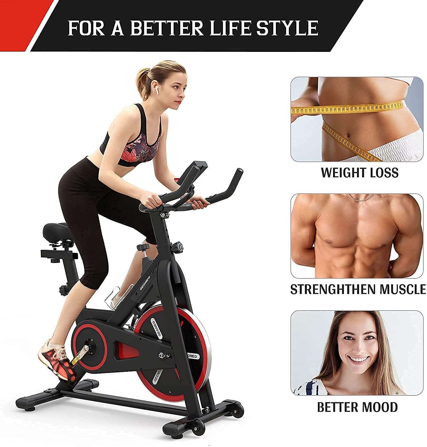 LABODI Exercise Bike, Stationary Indoor Cycling Bike, Cycle Bike for Home Cardio Gym - JOY2ESpree