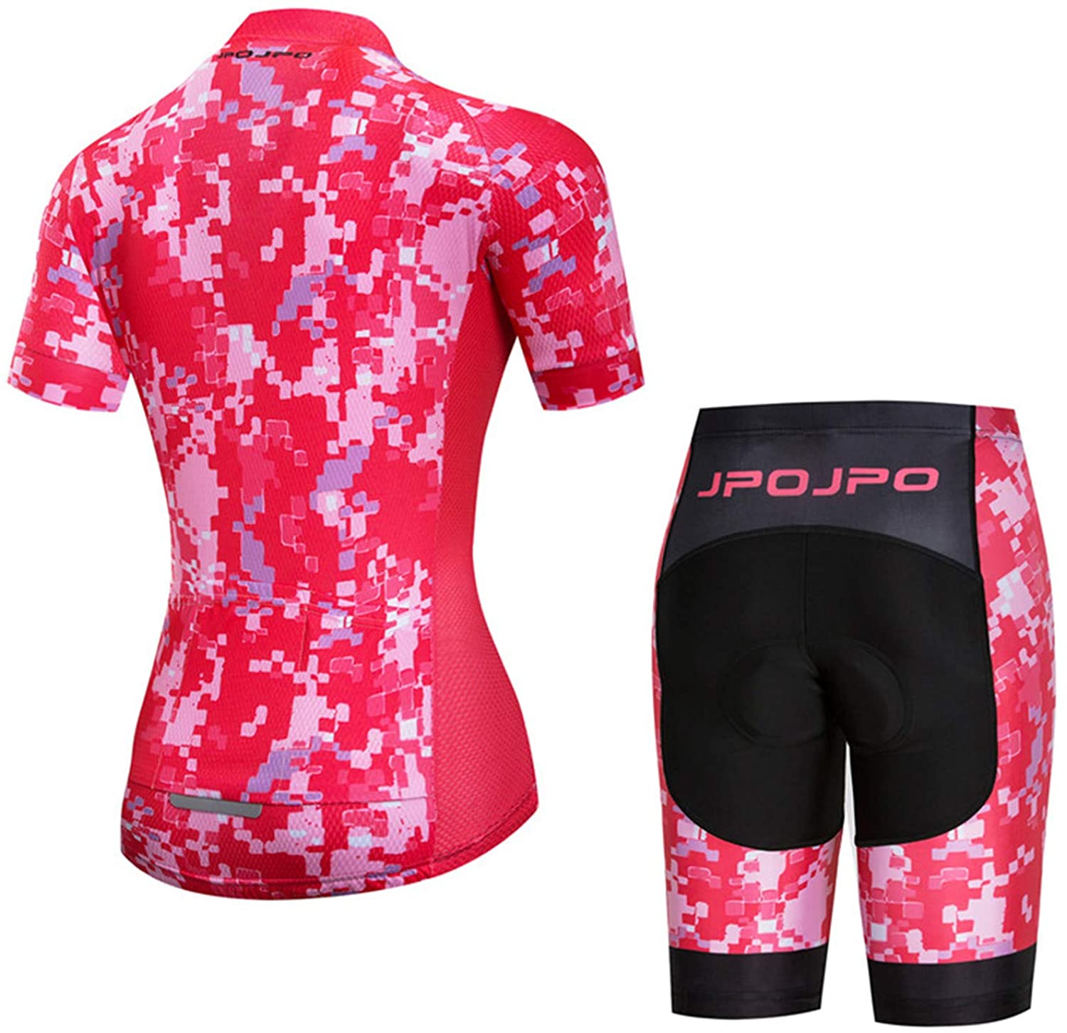 Women's Cycling Clothing Short Sleeve Bike Jersey Sets Bib Shorts Summer Cycling Sets Reflective