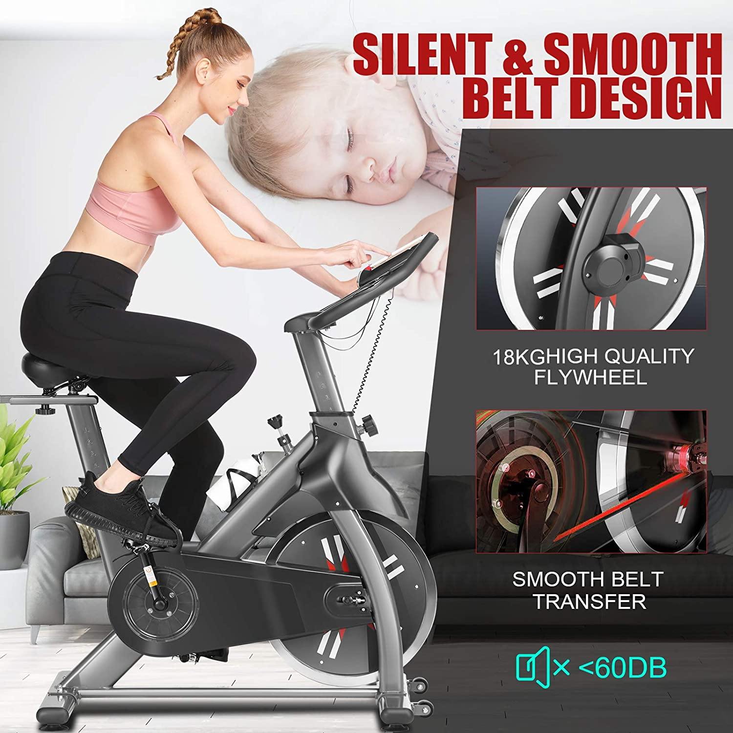 Heka Exercise Bike Indoor Cycling Bike Stationary Spin Bike 440lbs Weight Capacity - JOY2ESpree