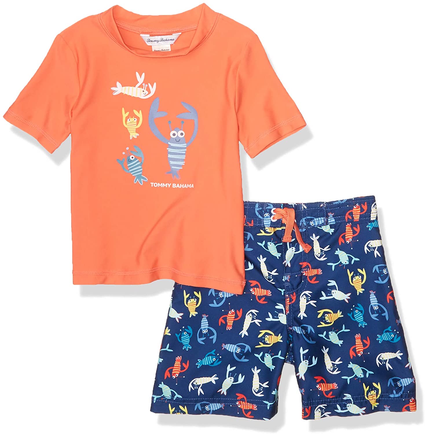 Tommy Bahama Boys' Rashguard and Trunks Swimsuit Set
