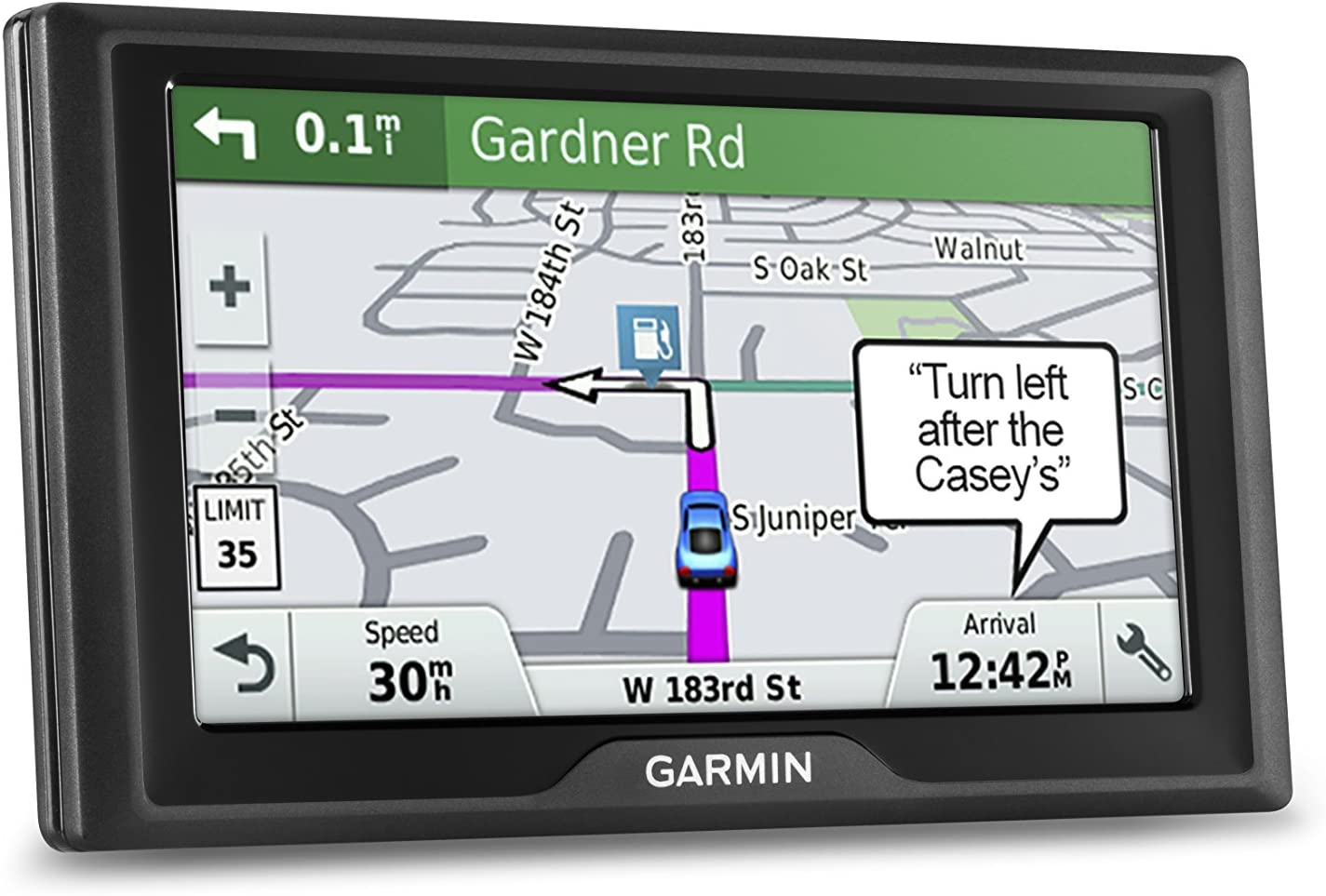 Garmin Drive 61 USA LM GPS Navigator System with Lifetime Maps, Spoken Turn-By-Turn Directions