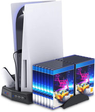 
                        
                          Muat gambar ke penampil Galeri, Vertical Stand for Playstation 5 with Cooling Fan Charging Station - JOY2ESpree
                        
                      