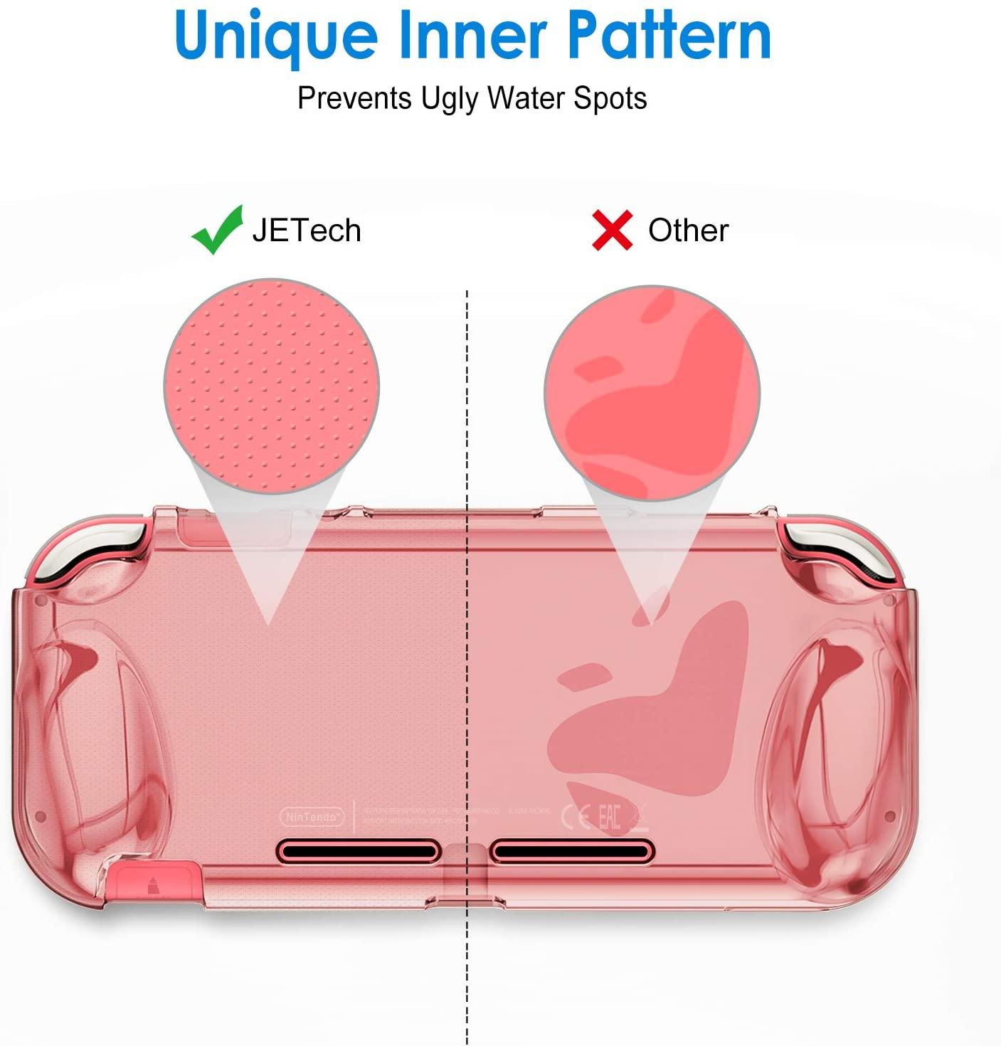 JETech Protective Case for Nintendo Switch Lite 2019, Grip Cover with Shock-Absorption and Anti-Scratch Design, HD Clear - JOY2ESpree