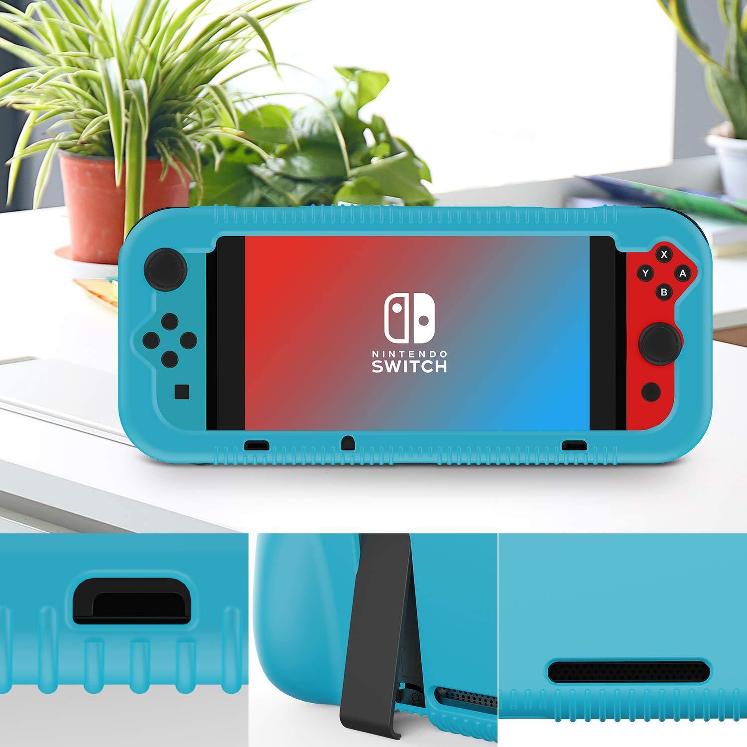 Semeving for Nintendo Switch Case,Soft Protective Case with Ergonomic Grip Design,Shock-Absorption&Anti-Scratch (Red) - JOY2ESpree