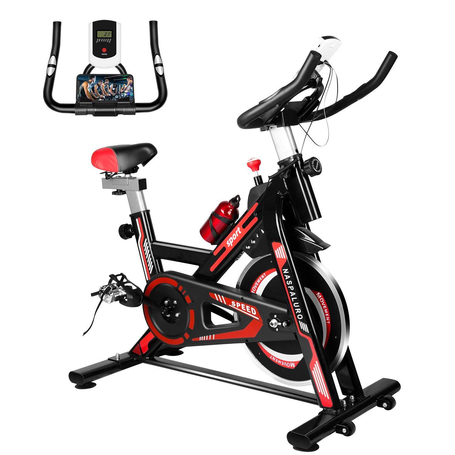 Naspaluro Exercise Bike, Stationary Bikes for Exercise & fitness Home Gyms - JOY2ESpree