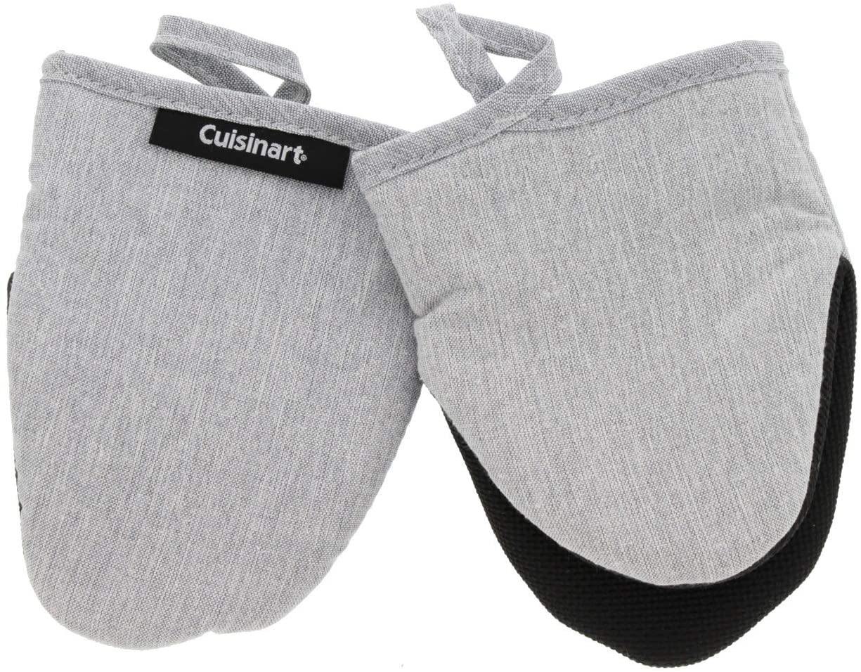 Cuisinart Chambray Neoprene Mini Oven Mitts, 2 Pack – Heat Resistant to 400 F . - JOY2ESpree