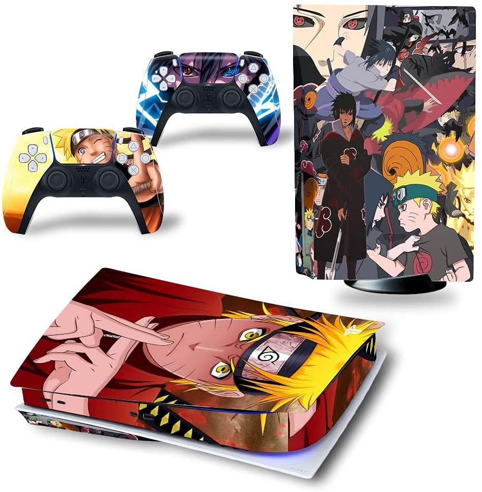 PS5 Console Skin and PS5 Controller Skins Set, Playstation 5 Skin Wrap Decal Sticker PS5 Disk Edition, Anime Decal Kit (Disk Edition) - JOY2ESpree
