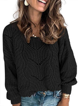 
                        
                          Muat gambar ke penampil Galeri, Dokotoo Womens Cute Soft Crewneck Long Sleeve Hollow Cable Knit Pullover Sweaters
                        
                      