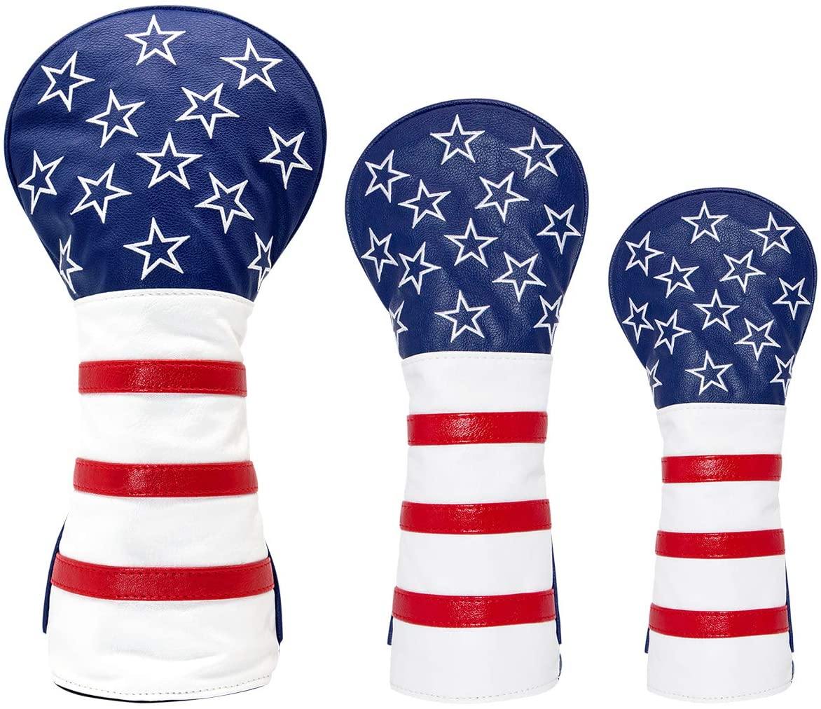 Golf Club Head Covers,Golf Driver Covers Golf Fairway Wood Cover Hybrid Cover - JOY2ESpree