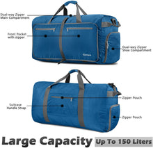 
                        
                          画像をギャラリービューアに読み込む, Gonex 150L Travel Duffel Bag Foldable Extra Large Duffle Bag XL Heavy Duty for Men Women for Luggage Shopping Gray
                        
                      