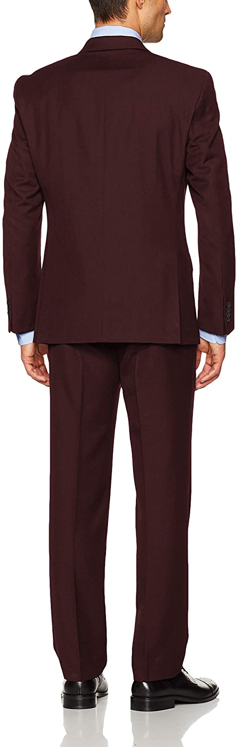 Unlisted by Kenneth Cole Men's 2 Button Slim Fit Suit with Hemmed Pant
