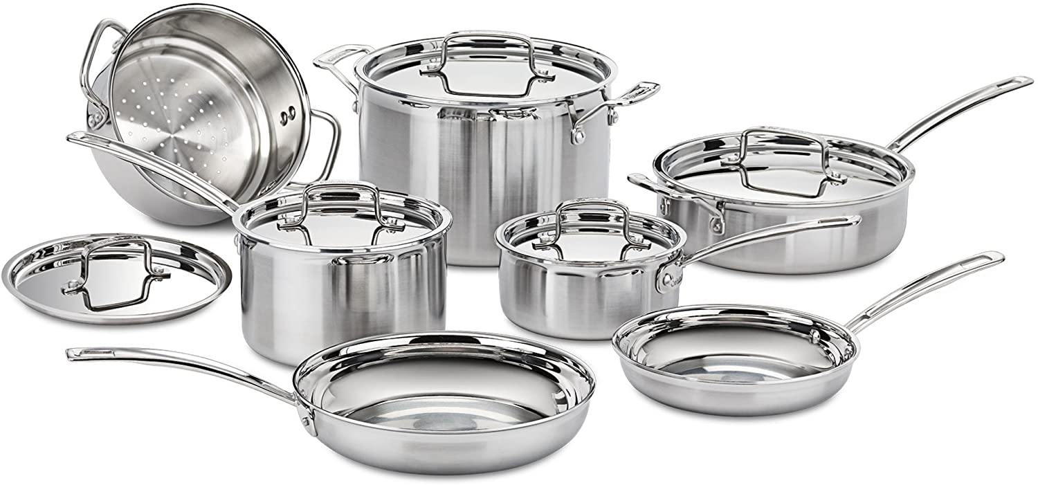 Cuisinart MCP-12N Multiclad Pro Stainless Steel 12-Piece Cookware Set - JOY2ESpree