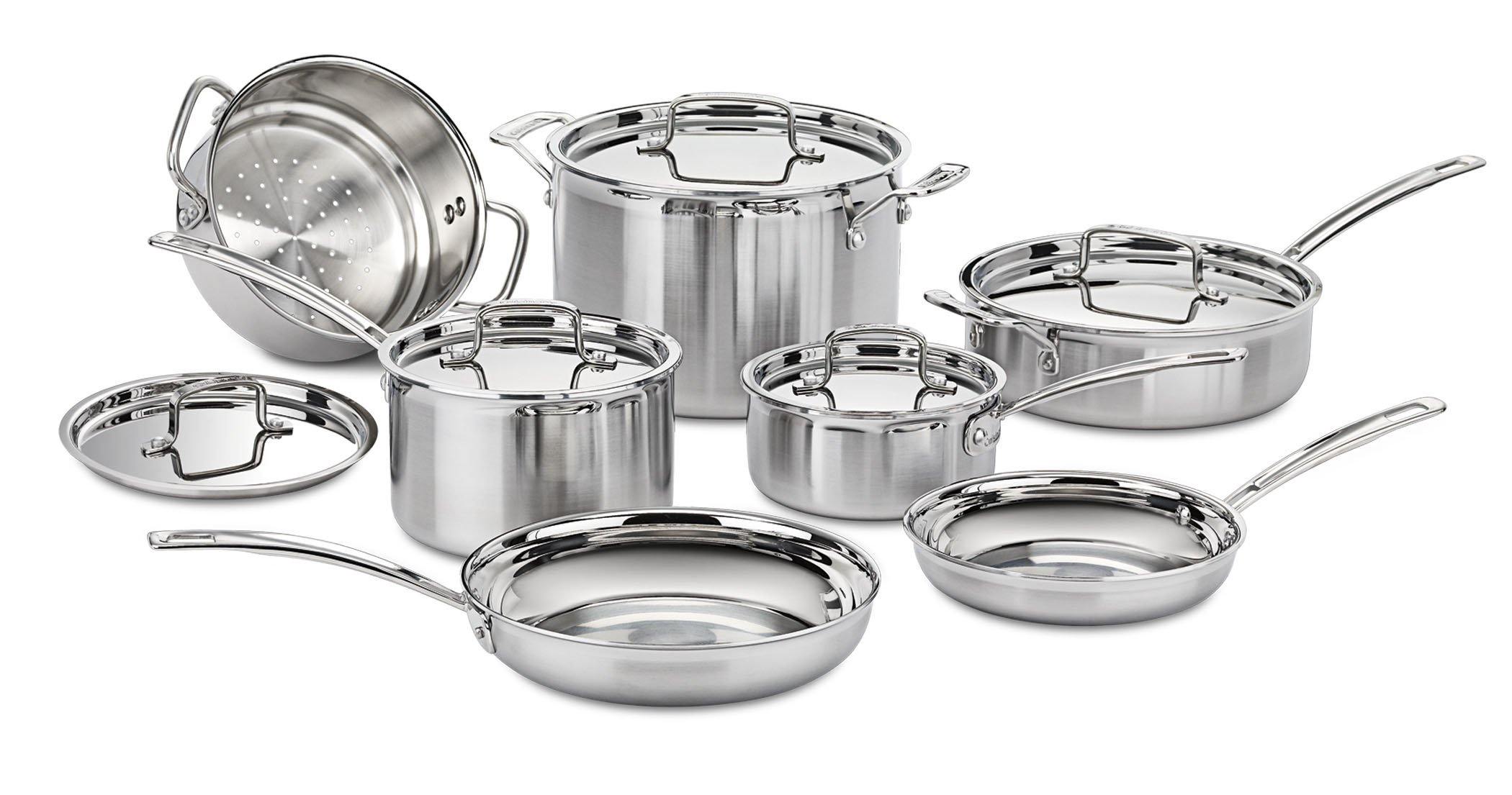 Cuisinart MCP-12N Multiclad Pro Stainless Steel 12-Piece Cookware Set - JOY2ESpree