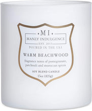 
                        
                          Load image into Gallery viewer, Manly Indulgence Sea Salt &amp; Ginger Scented Jar Candle, 15 Oz, White
                        
                      