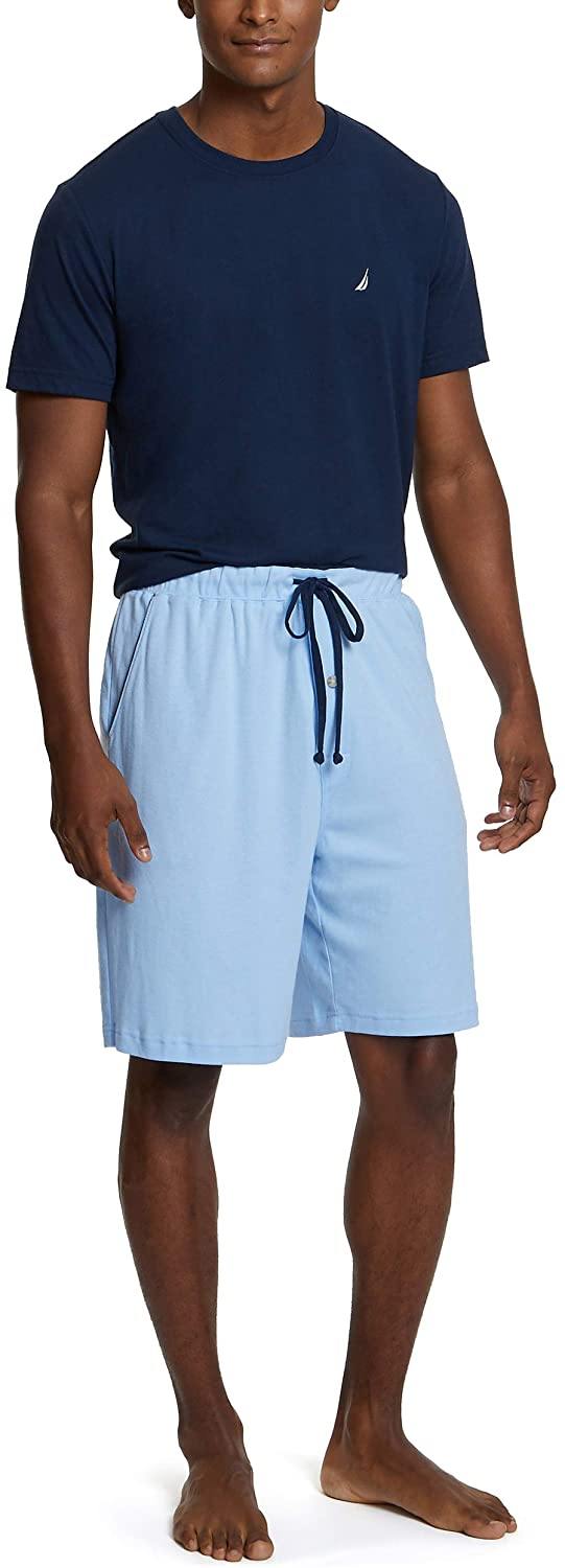 Nautica Men's Soft Knit Elastic Waistband Sleep Lounge Short - JOY2ESpree